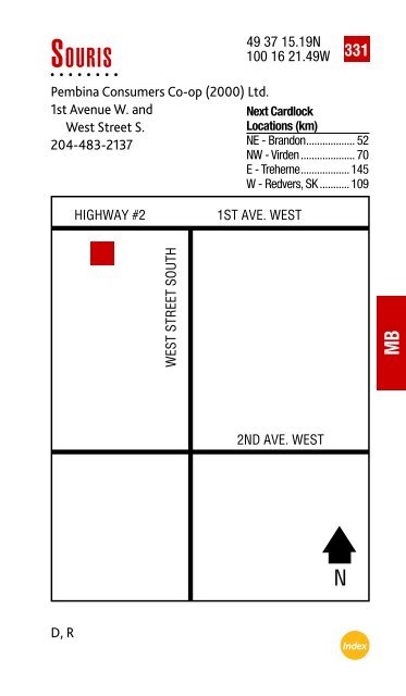 Feb. 2013 Cardlock Location Guide - Co-op Connection