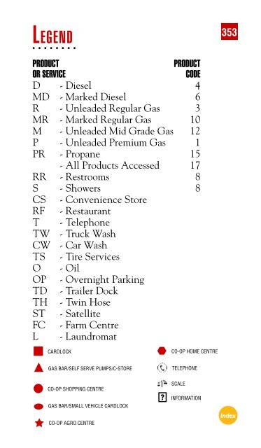 Feb. 2013 Cardlock Location Guide - Co-op Connection