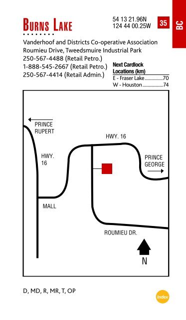 Feb. 2013 Cardlock Location Guide - Co-op Connection