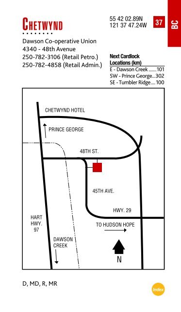 Feb. 2013 Cardlock Location Guide - Co-op Connection