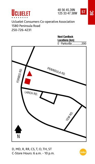 Feb. 2013 Cardlock Location Guide - Co-op Connection