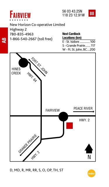 Feb. 2013 Cardlock Location Guide - Co-op Connection