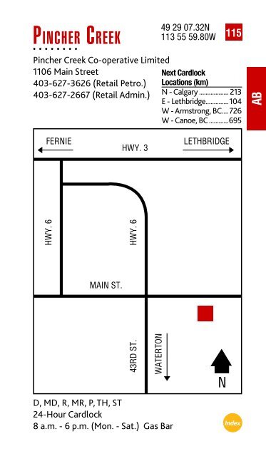 Feb. 2013 Cardlock Location Guide - Co-op Connection