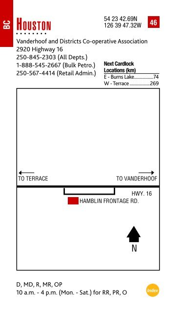 Feb. 2013 Cardlock Location Guide - Co-op Connection