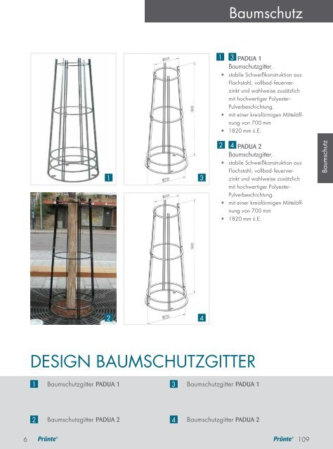 Urbanes Mobiliar - Produktideen Baumschutz 2012