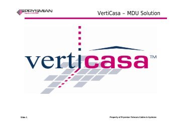 VertiCasa â MDU Solution - Prysmian