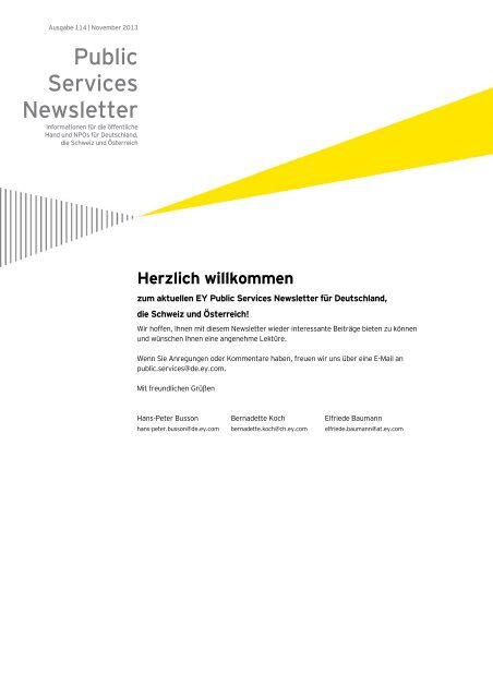 Newsletter Ausgabe 114 - Public Services Newsletter