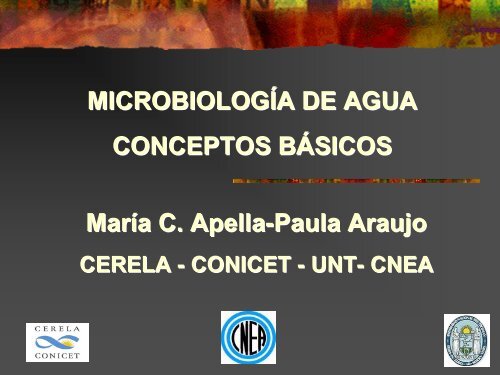 Conceptos bÃ¡sicos de microbiologÃ­a de aguas