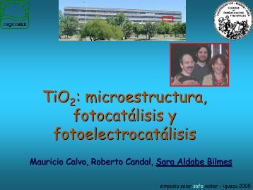 CI-9: TiO2: microestructura, fotocatÃ¡lisis y fotoelectrocatÃ¡lisis