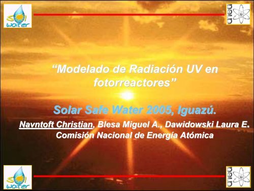 Modelado de la radiaciÃ³n solar para aplicaciones en tratamiento de ...