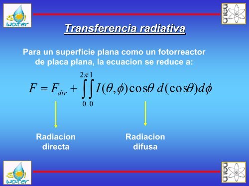 Modelado de la radiaciÃ³n solar para aplicaciones en tratamiento de ...