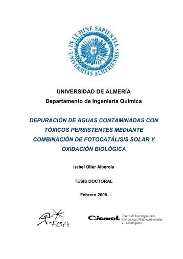 Tesis Doctoral de Isabel Oller - Plataforma Solar de AlmerÃ­a