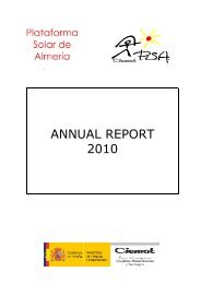 ANNUAL REPORT 2010 - Plataforma Solar de AlmerÃ­a