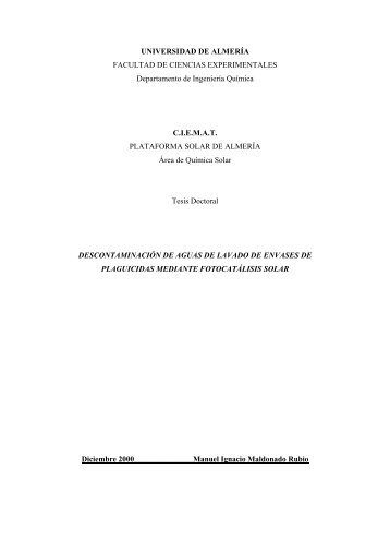 Tesis Doctoral de Manuel Ignacio Maldonado - Plataforma Solar de ...