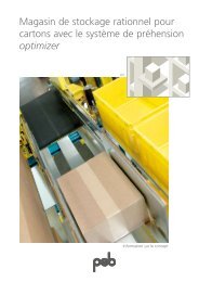 Magasin de stockage rationnel pour cartons avec le ... - psb GmbH