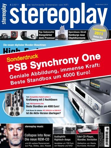 stereoplay 4/11: Synchrony One - PSB Lautsprecher Deutschland