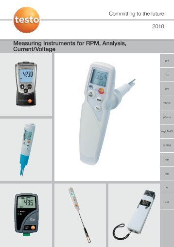 Measuring Instruments for RPM, Analysis, Current/Voltage - Voultherm