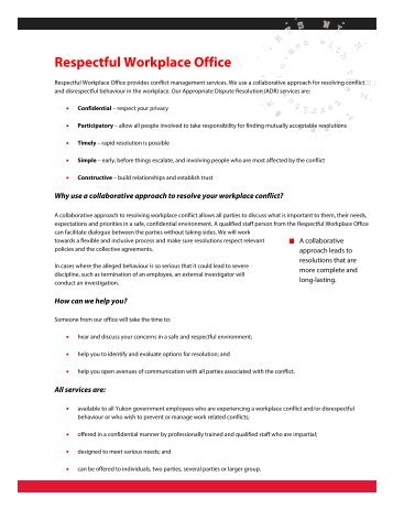 Respectful Workplace Office brochure [88.49 KB ]