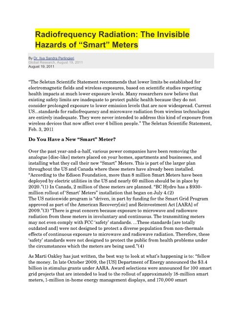 Smart Meters - Public Service Commission