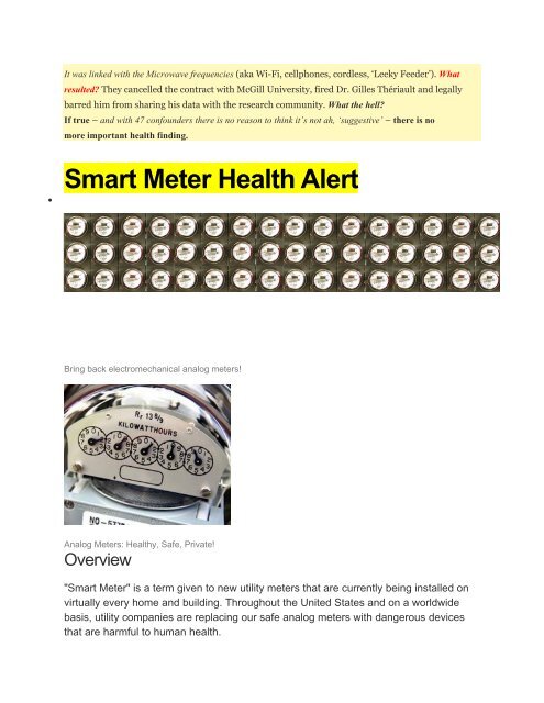 Smart Meters - Public Service Commission