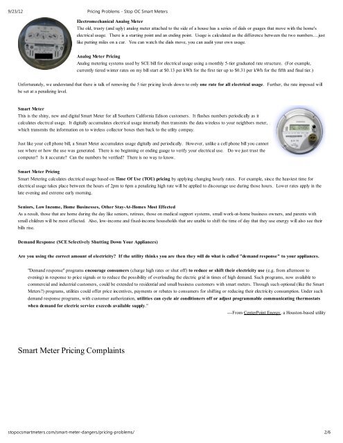 Smart Meters - Public Service Commission