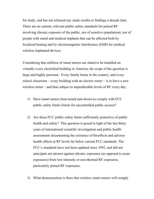 Smart Meters - Public Service Commission