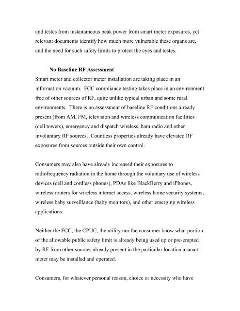 Smart Meters - Public Service Commission