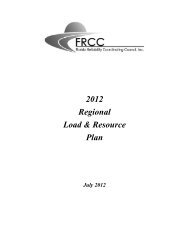 FRCC 2012 Load and Resource Plan - Public Service Commission