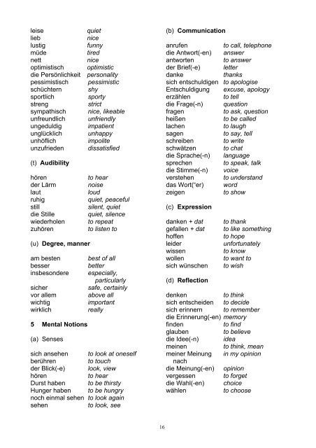 VOCABULARY - AQA