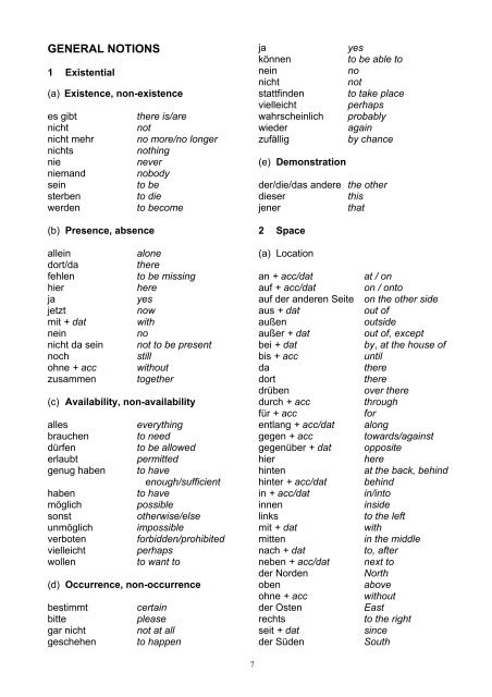 VOCABULARY - AQA