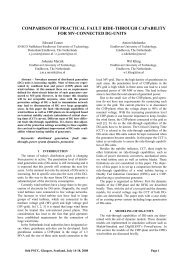 comparison of practical fault ride-through capability for mv - PSCC