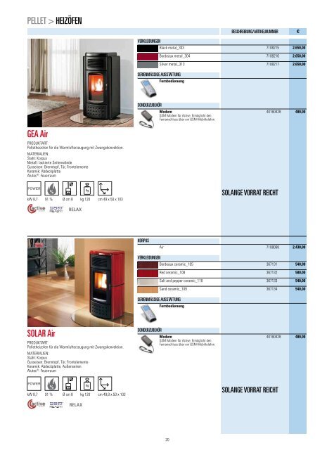 MCZ Produktkatalog 2012 - AES-Energiesysteme GmbH