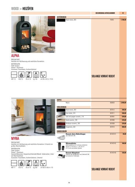 MCZ Produktkatalog 2012 - AES-Energiesysteme GmbH