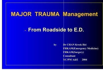 major trauma care