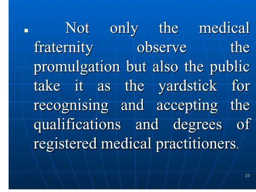Quoting Title, Qualification and Appointments for Registered Medical ...