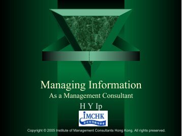 Managing Information