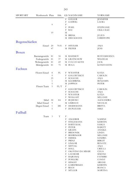 XXIXX. Olympische Spiele Peking 2008 - Der Deutsche Olympische ...