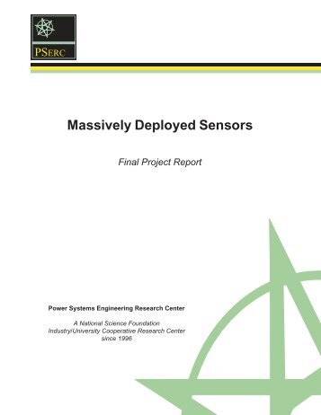 Massively Deployed Sensors - Power Systems Engineering ...