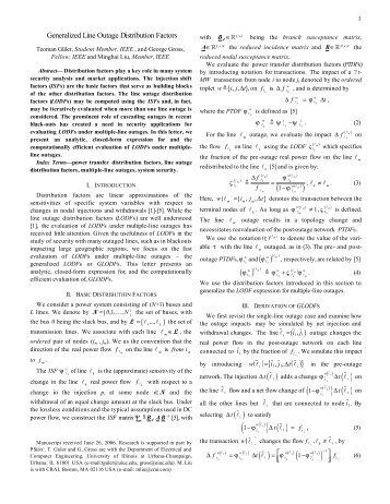 Generalized Line Outage Distribution Factors - Power Systems ...