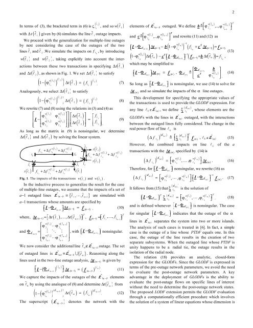 Generalized Line Outage Distribution Factors - Power Systems ...