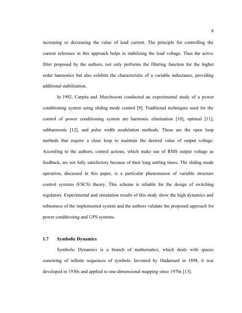 symbolic dynamic models for highly varying power system loads