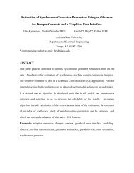 Estimation of Synchronous Generator Parameters Using ... - CiteSeerX