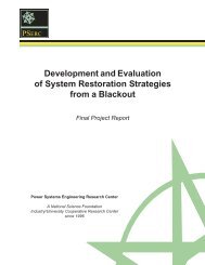 Development and Evaluation of System Restoration Strategies from ...