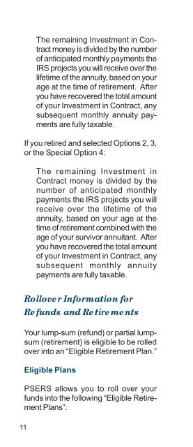 Taxes on Your Retirement Benefits - PSERs