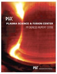 From the Director - Plasma Science and Fusion Center - MIT