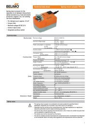 Technical Data Sheet Rotary Actuator Sy1 230 3 T Betec Controls Technical Data Sheet Rotary Actuator Sy1 230 3 T Betec Controls