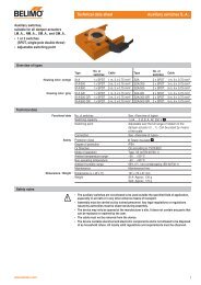 Technical data sheet Auxiliary switches S..A.. - Betec Controls BV