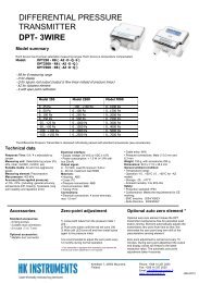 differential pressure transmitter dpt- 3wire - Betec Controls