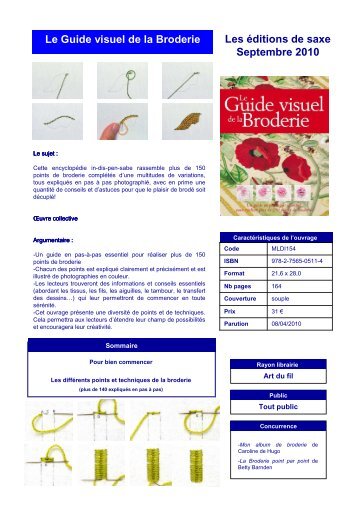 Le Guide visuel de la Broderie - Comptoir Saint Merri