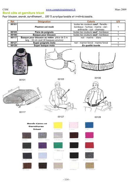 2009 03 Catalogue Mercerie Partie2PM - Comptoir Saint Merri